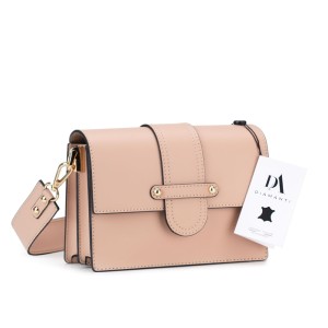 Geanta dama de umar din piele naturala DiAmanti Caprice Roz